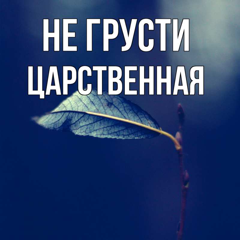 Картинка Не грусти, Цаpственная