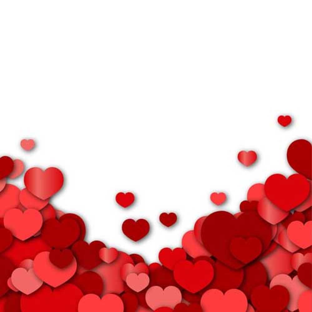 Открытка на каждый день с именем, Миленькая С днем рождения много красных сердечек о любви Прикольная открытка с пожеланием онлайн скачать бесплатно 