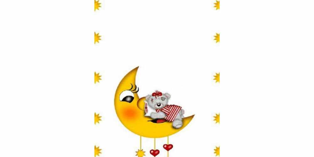Открытка на каждый день с именем, Измаил Спокойной ночи месяц, мишка Прикольная открытка с пожеланием онлайн скачать бесплатно 