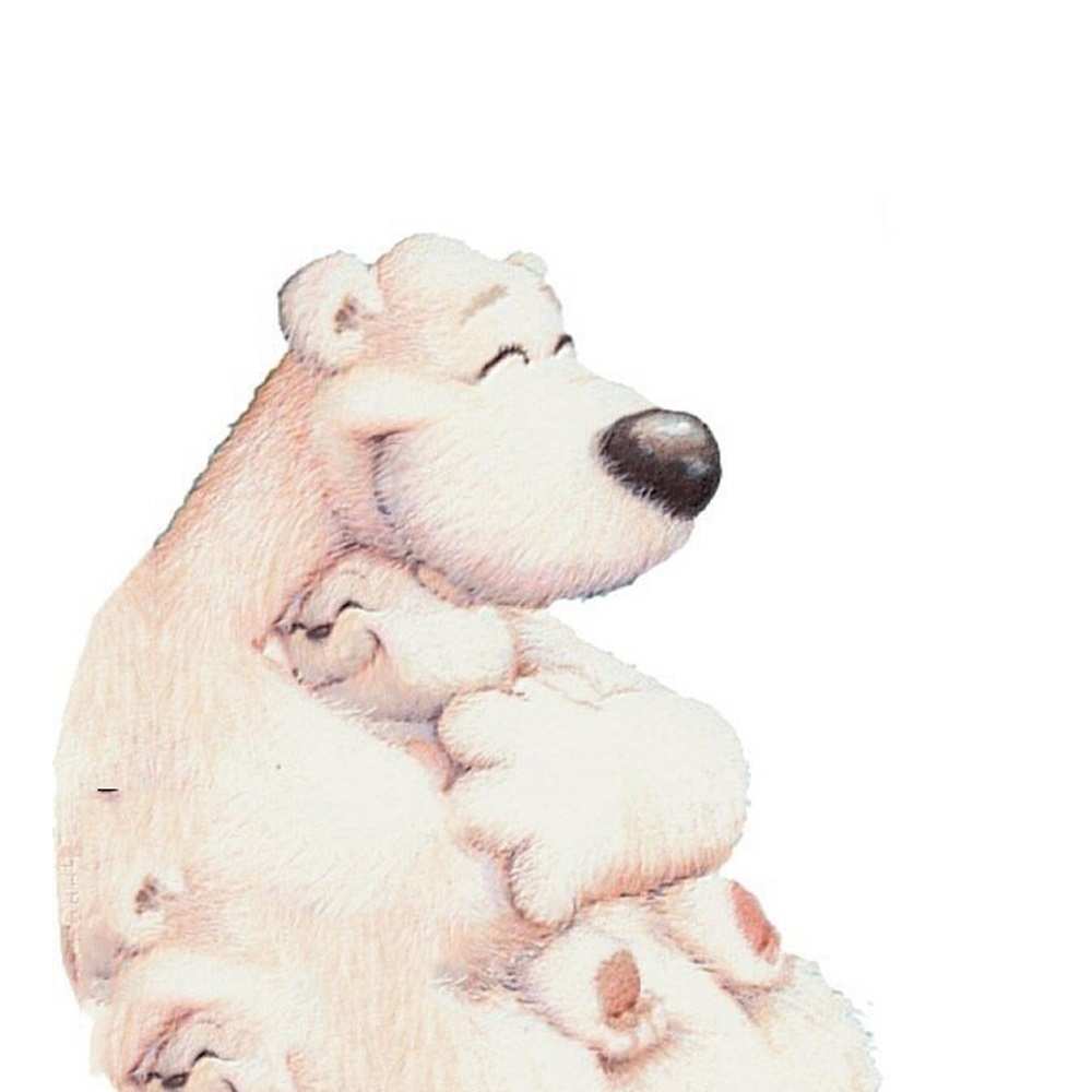 Открытка на каждый день с именем, Богиня Хочу обнять тебя мама белый медведь Прикольная открытка с пожеланием онлайн скачать бесплатно 