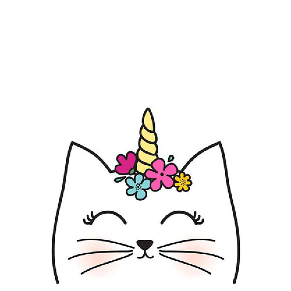 Открытка на каждый день с именем, Галочка С днем рождения милый кот с одним рожком Прикольная открытка с пожеланием онлайн скачать бесплатно 