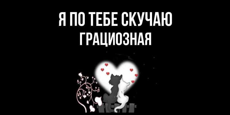 Картинка Я по тебе скучаю, грациозная