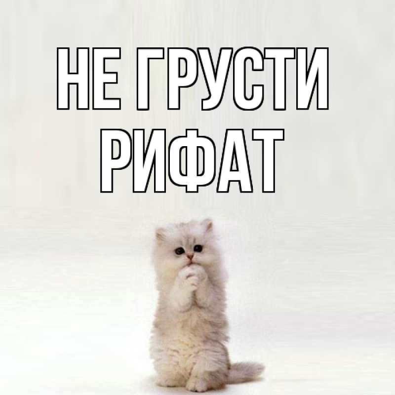Картинка Не грусти, Рифат