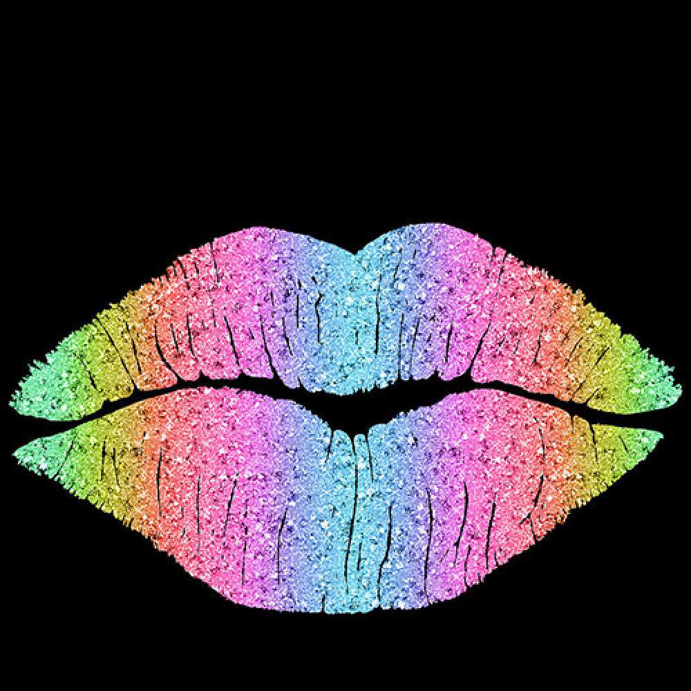 Открытка на каждый день с именем, Снежинка Доброе утро радужные губы Прикольная открытка с пожеланием онлайн скачать бесплатно 