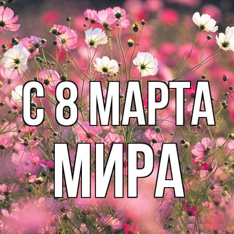 Картинка C 8 МАРТА, Мира