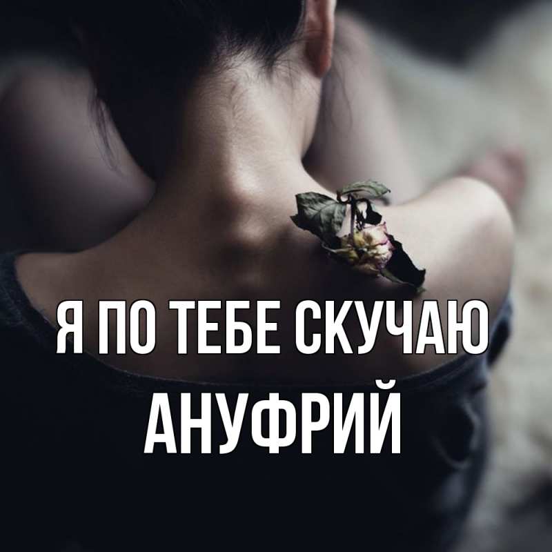 Картинка Я по тебе скучаю, Ануфрий