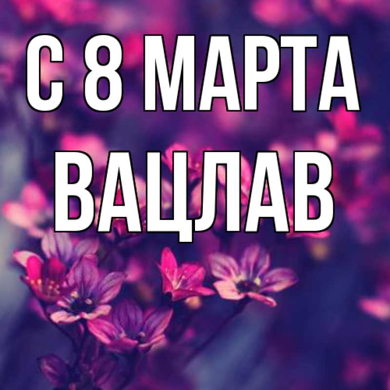 Картинка C 8 МАРТА, Вацлав