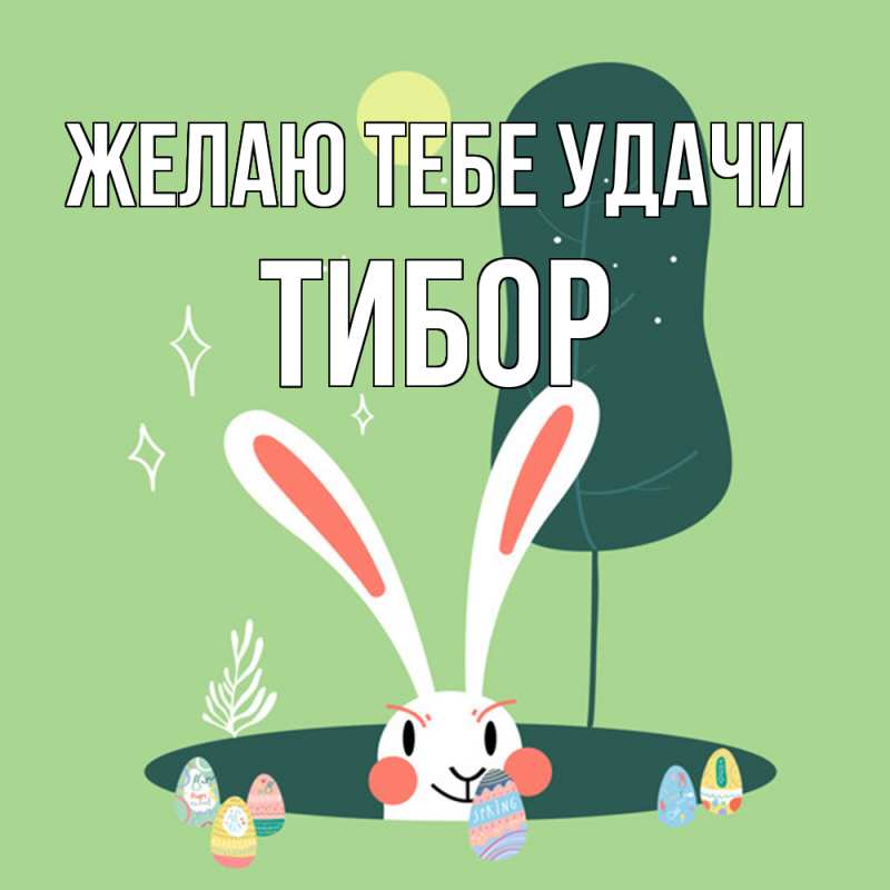 Картинка Желаю тебе удачи, Тибор