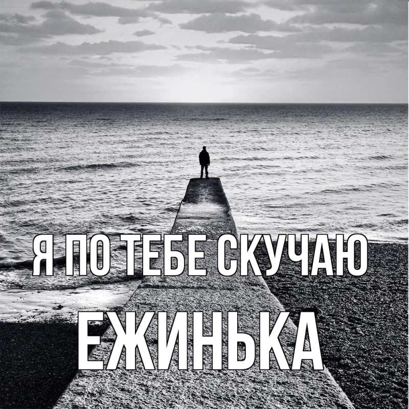 Картинка Я по тебе скучаю, ежинька