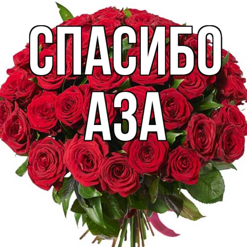 Картинка Спасибо, Аза