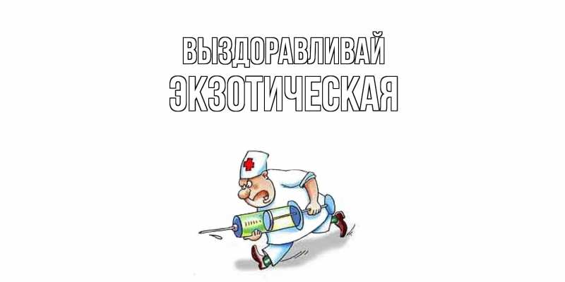 Картинка Выздоравливай, Экзотическая