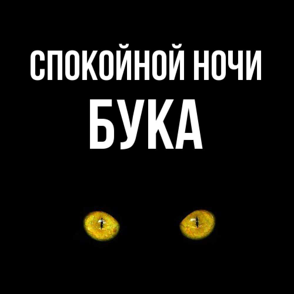 Открытка на каждый день с именем, Бука Спокойной ночи сладких снов бесстрашный мой дружочек Прикольная открытка с пожеланием онлайн скачать бесплатно 