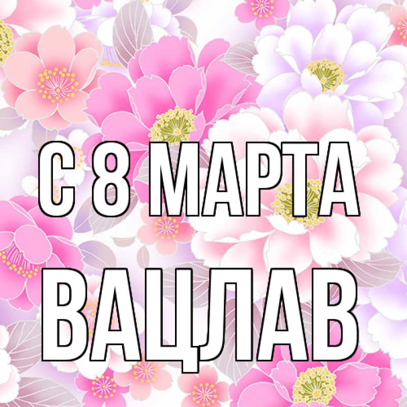 Картинка C 8 МАРТА, Вацлав