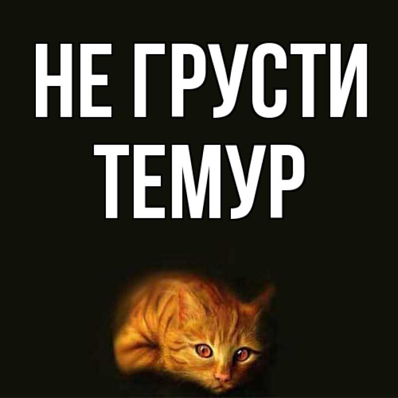 Картинка Не грусти, Темур