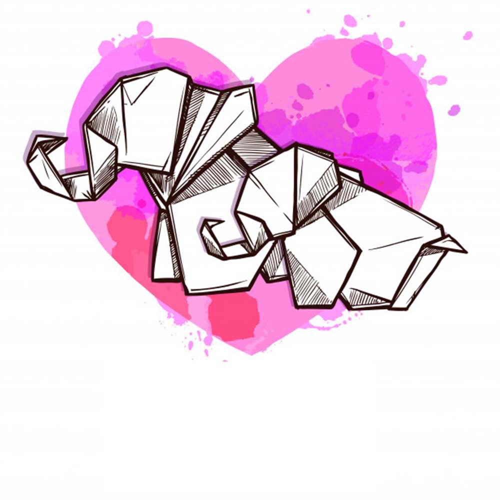 Открытка на каждый день с именем, Аида Желаю тебе удачи оригами Прикольная открытка с пожеланием онлайн скачать бесплатно 