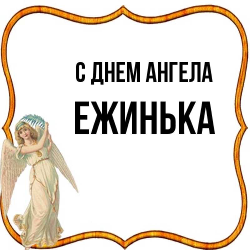 Картинка С днем ангела, ежинька