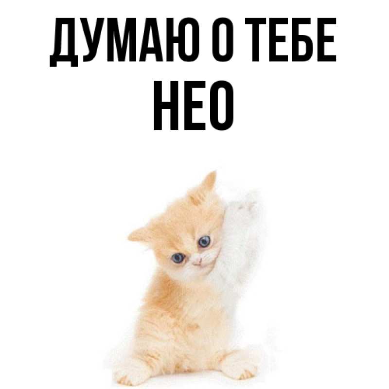 Картинка Думаю о тебе, Нео