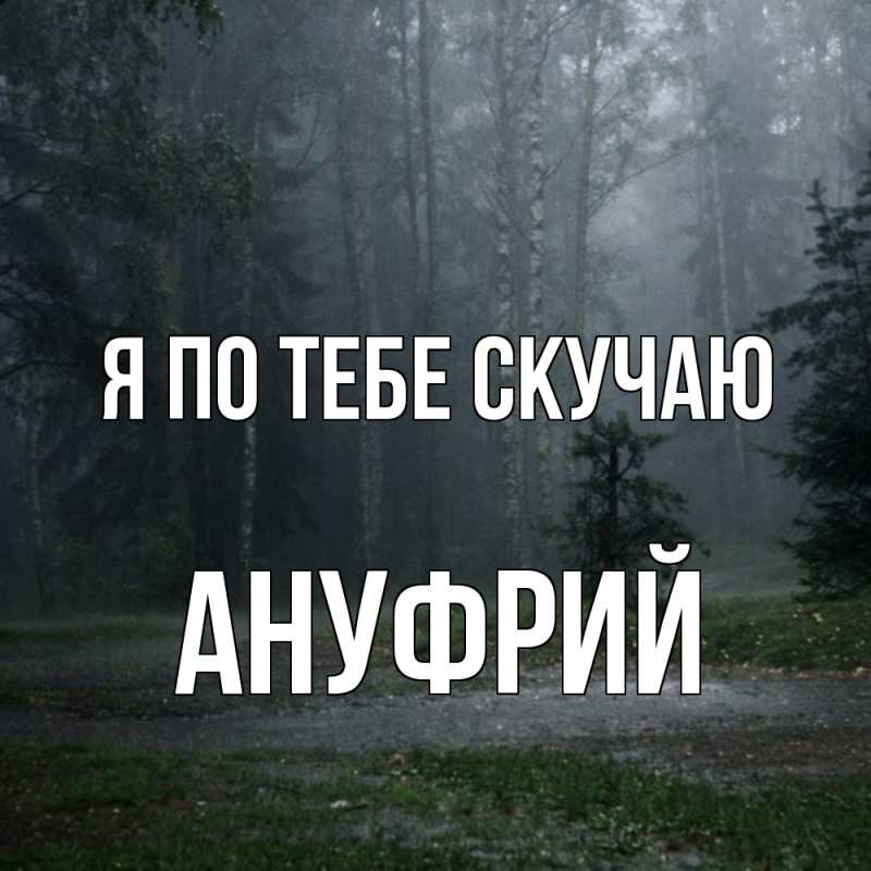 Картинка Я по тебе скучаю, Ануфрий