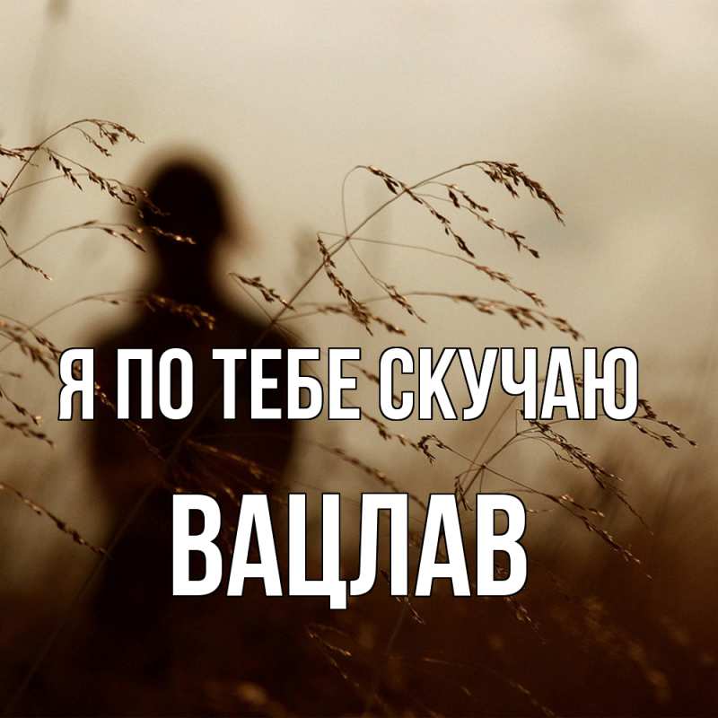 Картинка Я по тебе скучаю, Вацлав