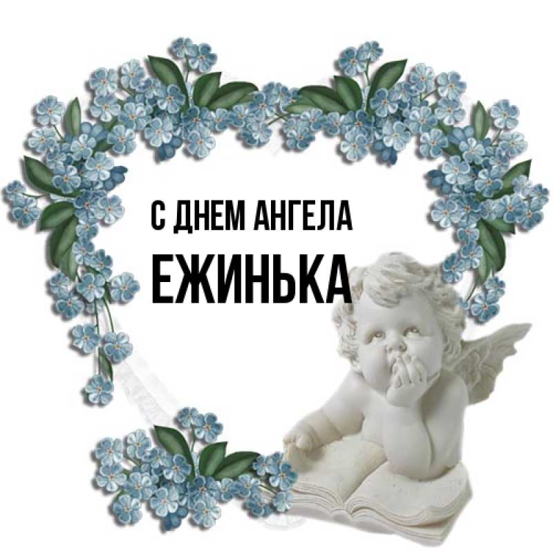 Картинка С днем ангела, ежинька