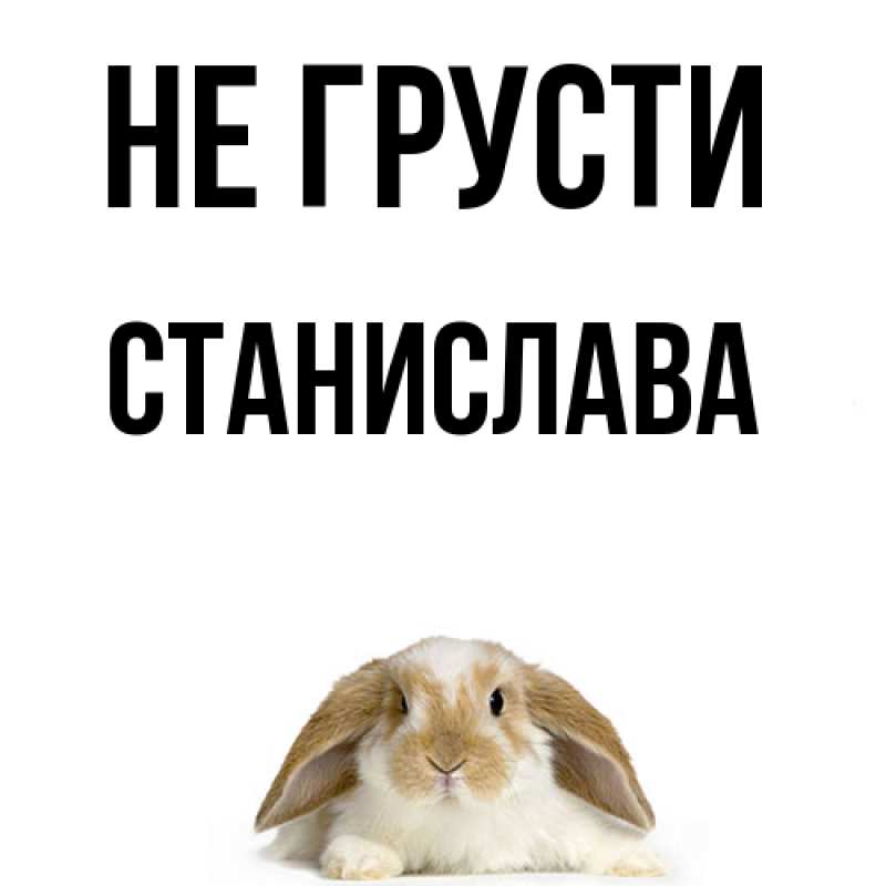 Картинка Не грусти, Станислава