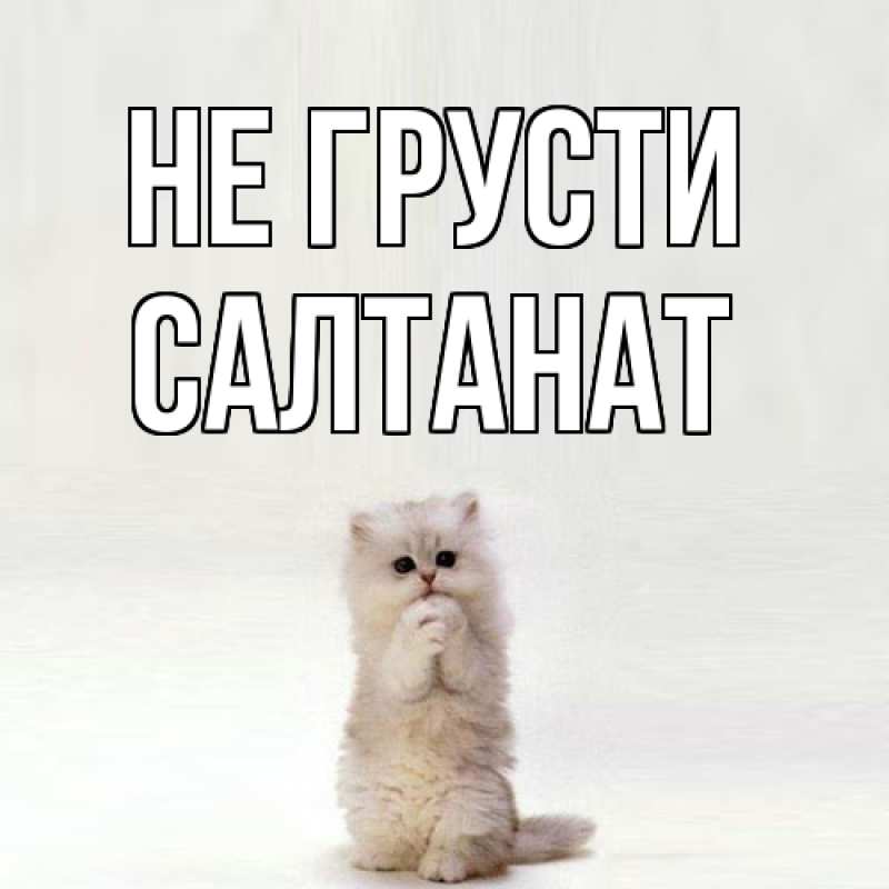 Картинка Не грусти, Салтанат