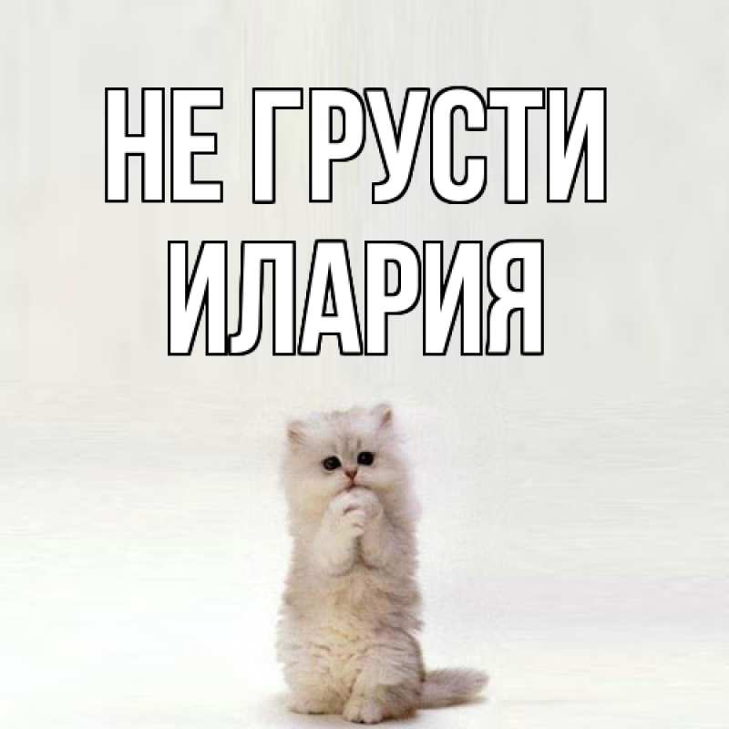 Картинка Не грусти, Илария