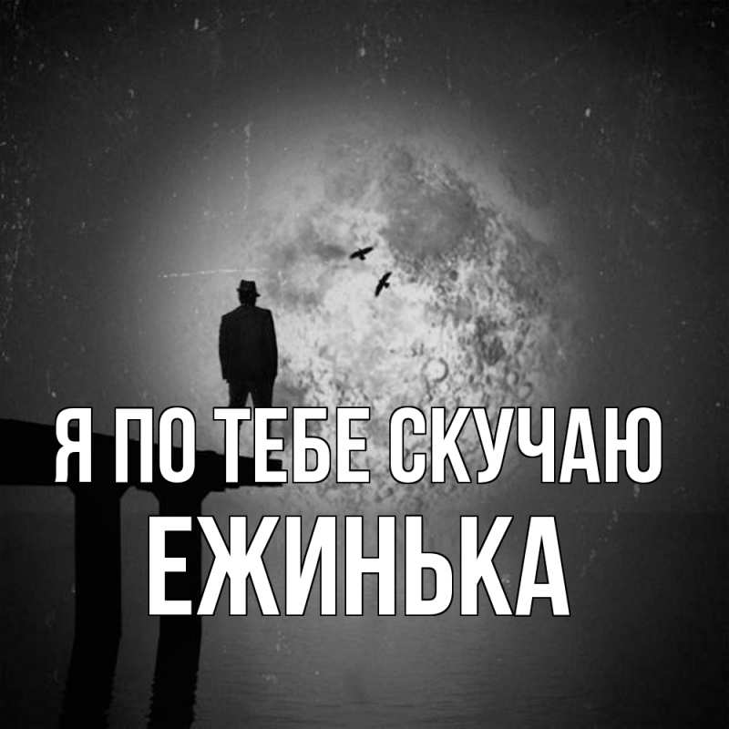 Картинка Я по тебе скучаю, ежинька