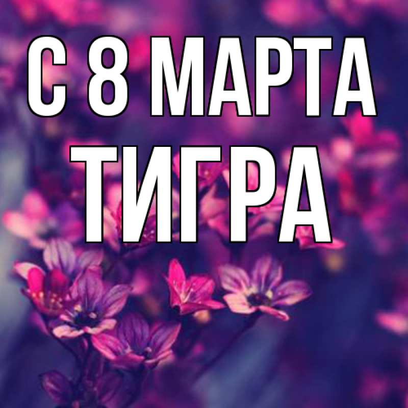Картинка C 8 МАРТА, Тигpа