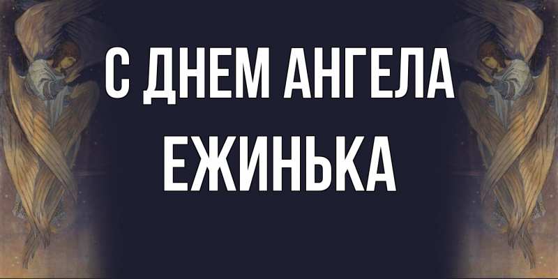 Картинка С днем ангела, ежинька