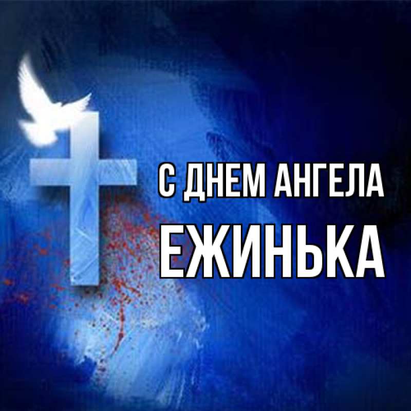 Картинка С днем ангела, ежинька