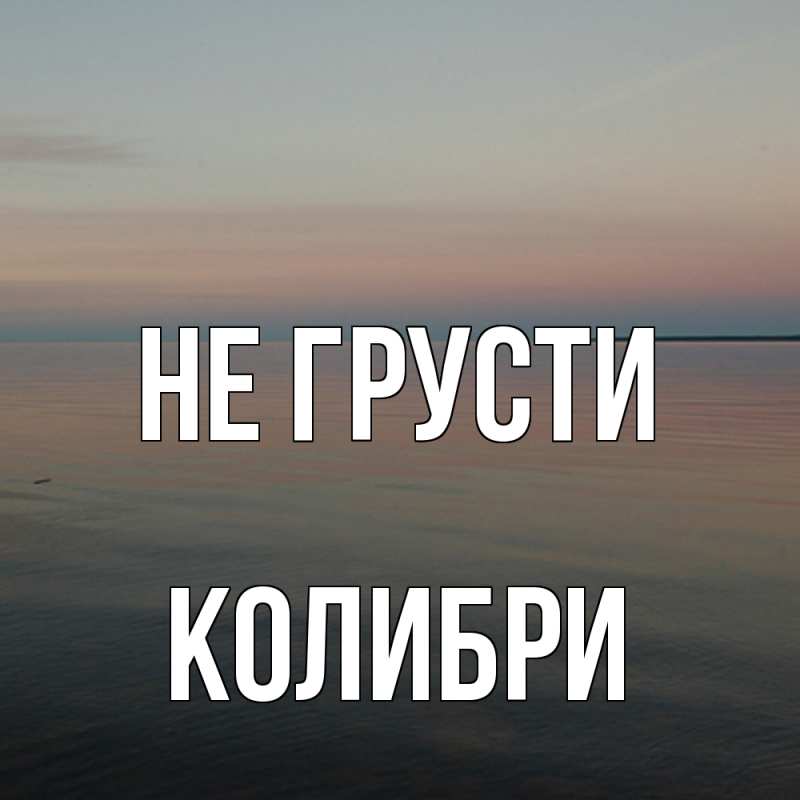 Картинка Не грусти, Колибри