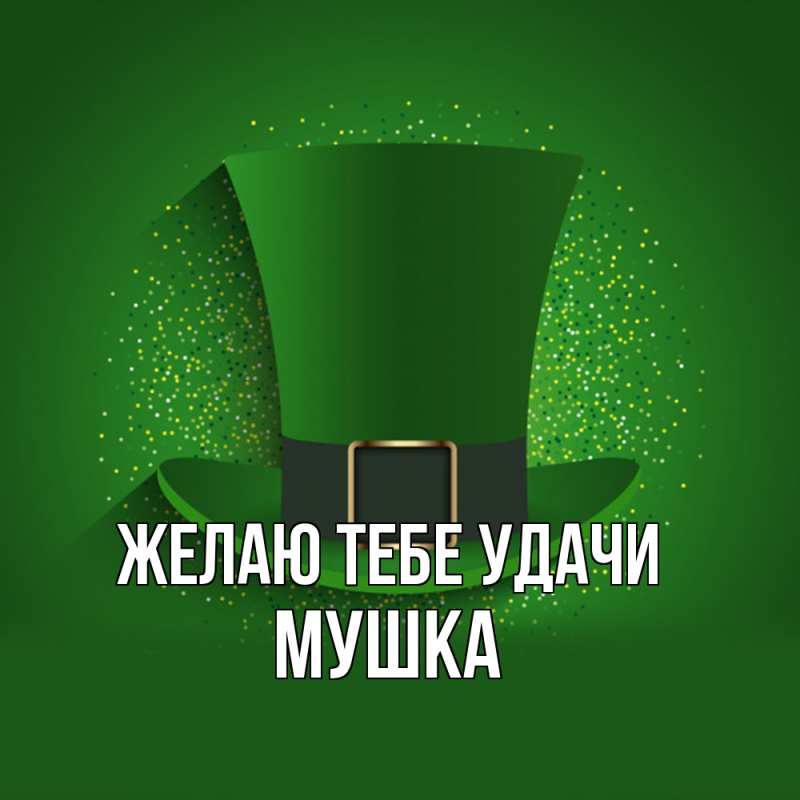 Картинка Желаю тебе удачи, мушка