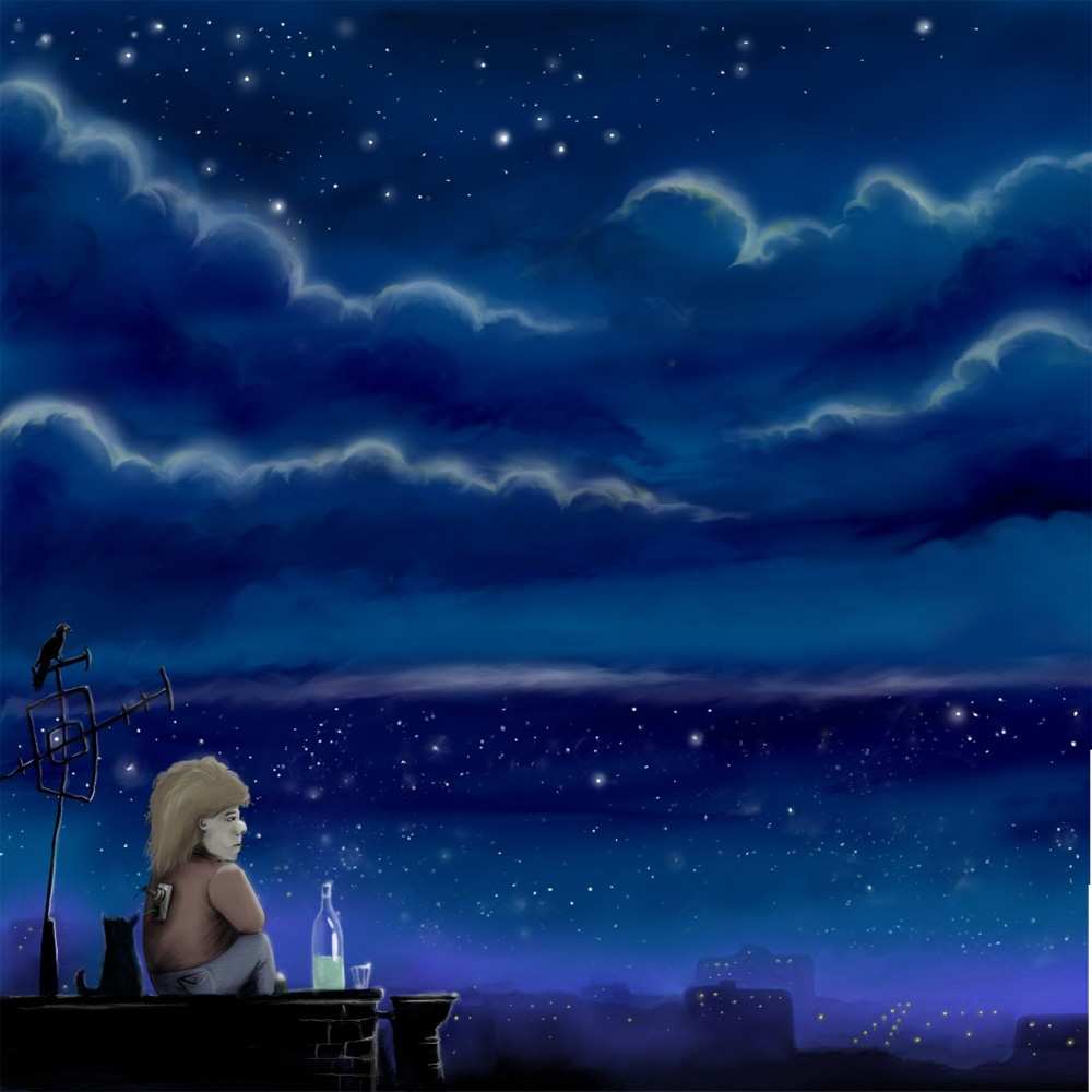 Открытка на каждый день с именем, Диана Я по тебе скучаю на крыше 1 Прикольная открытка с пожеланием онлайн скачать бесплатно 