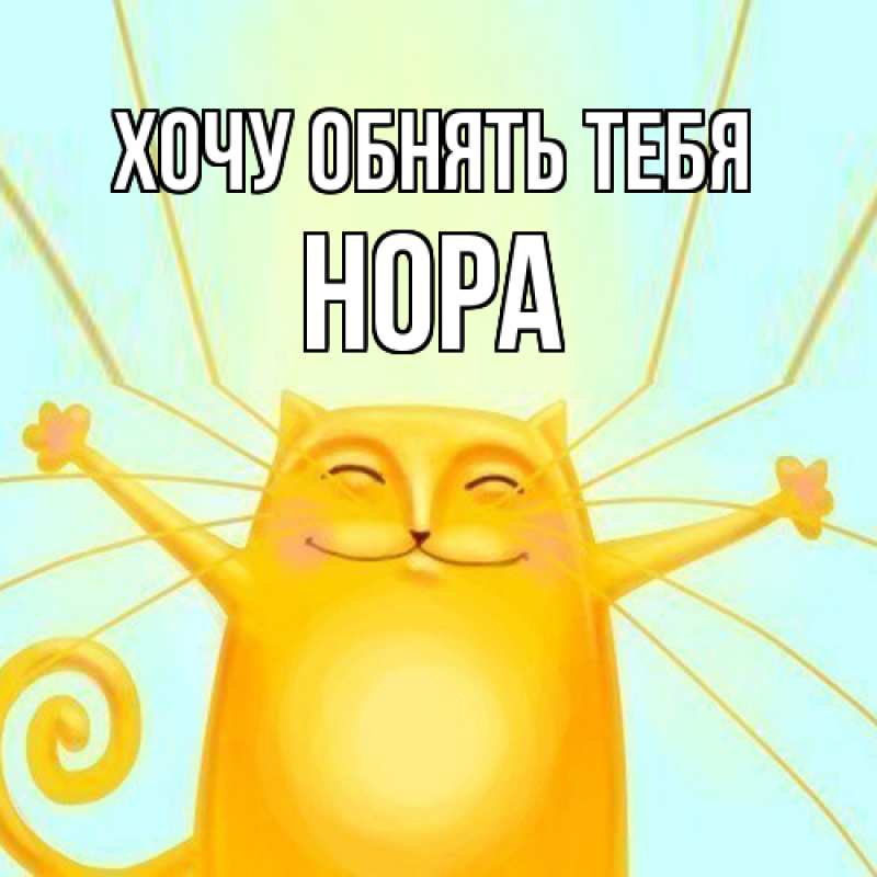 Картинка Хочу обнять тебя, Нора