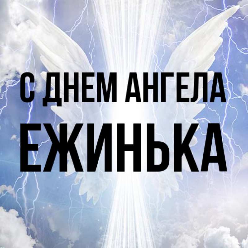 Картинка С днем ангела, ежинька
