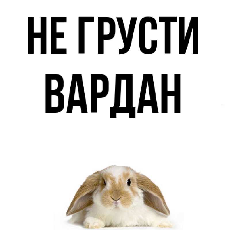 Картинка Не грусти, Вардан