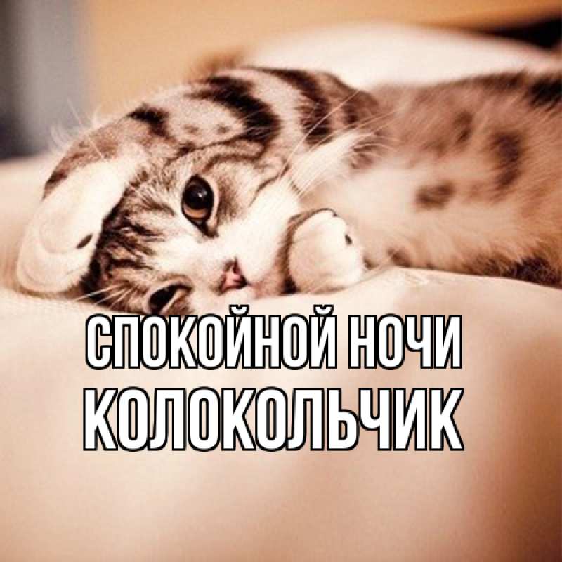 Картинка Спокойной ночи, Колокольчик