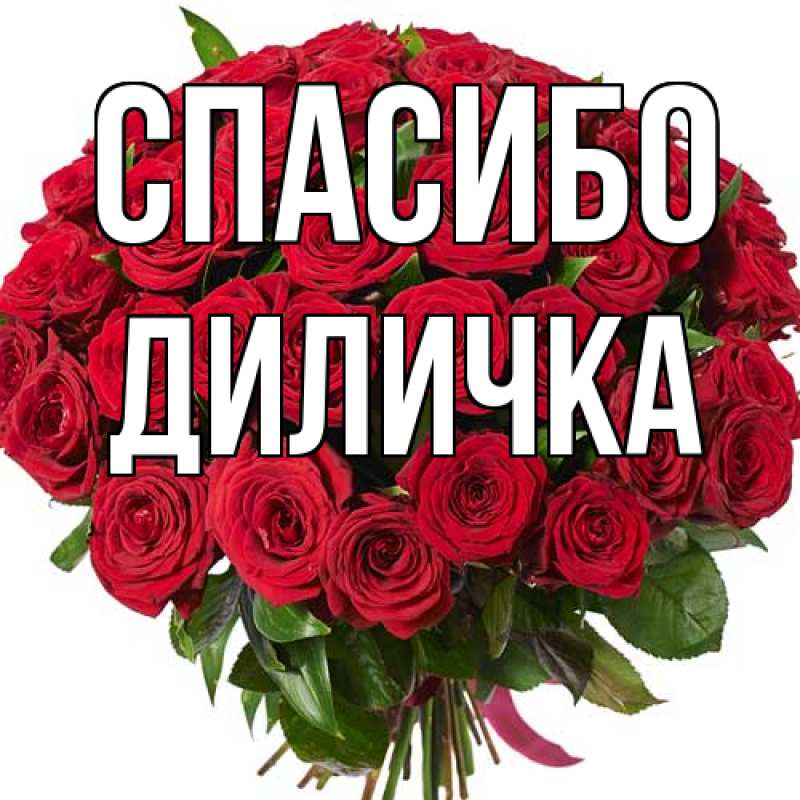 Картинка Спасибо, Диличка