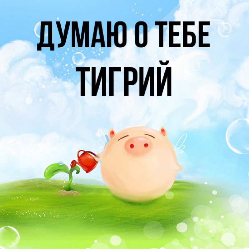 Картинка Думаю о тебе, Тигрий