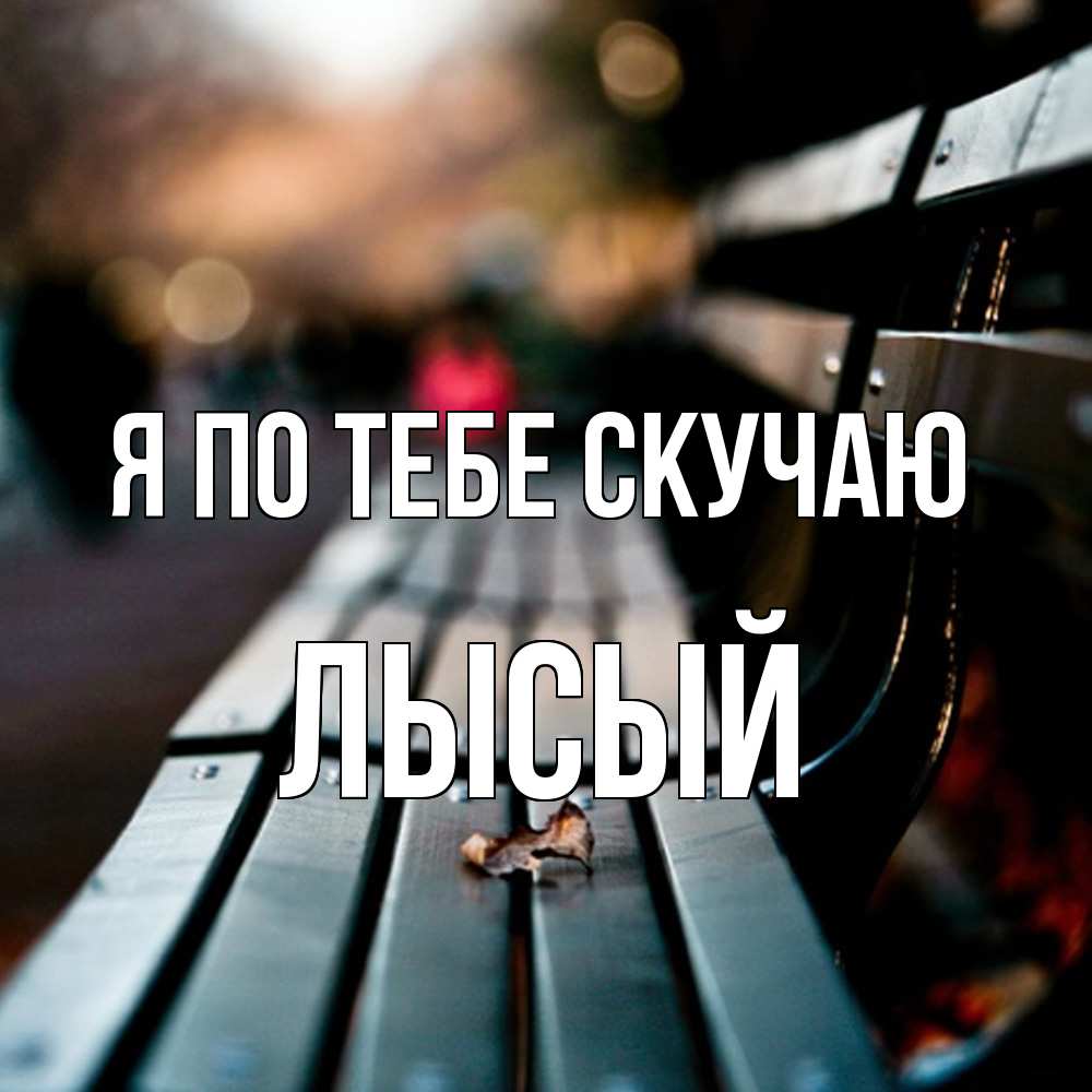 Открытка на каждый день с именем, Лысый Я по тебе скучаю приходи скорее Прикольная открытка с пожеланием онлайн скачать бесплатно 