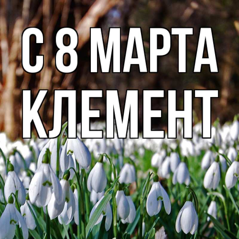 Картинка C 8 МАРТА, Клемент