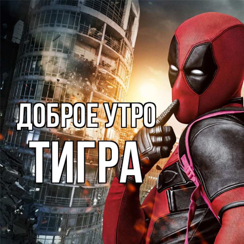 Картинка Доброе утро, Тигpа