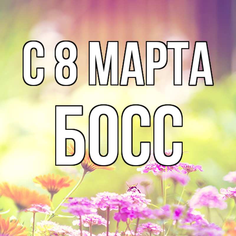 Картинка C 8 МАРТА, Босс