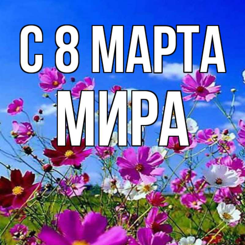 Картинка C 8 МАРТА, Мира