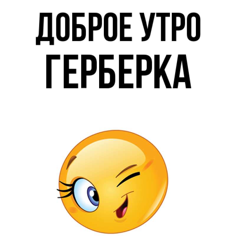 Картинка Доброе утро, Герберка