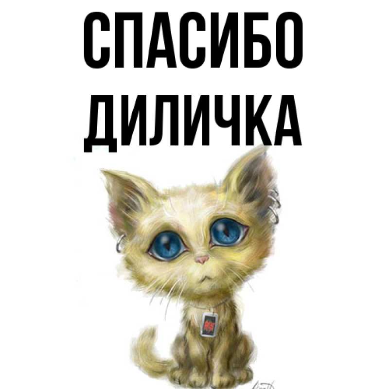 Картинка Спасибо, Диличка