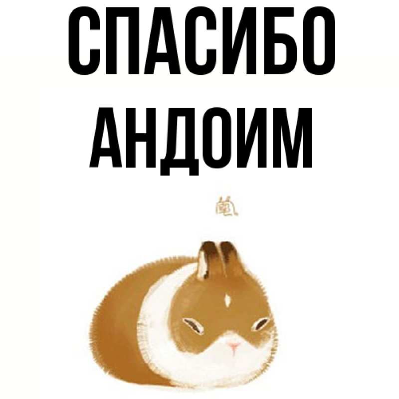 Картинка Спасибо, Андоим