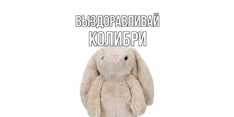 Картинка Выздоравливай, Колибри