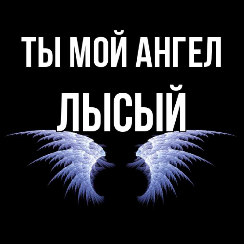 Картинка Ты мой ангел, Лысый